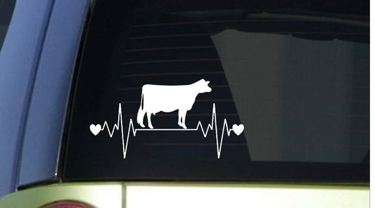 Dairy Cow Lifeline Wide Vinyl Decal – 8 Inch