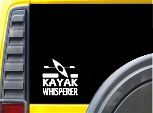 Kayak Whisperer Vinyl Decal – 6 Inch