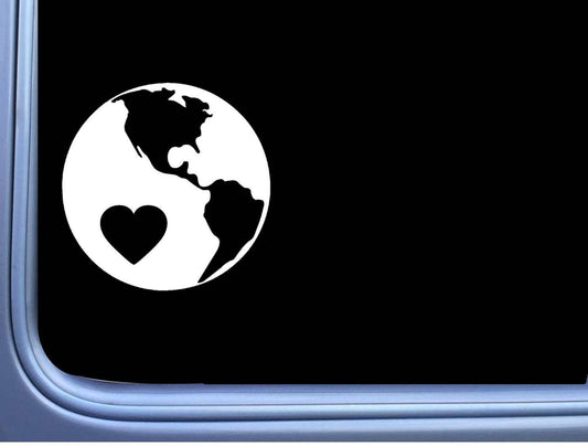 Earth Little Heart Vinyl Decal – 6 Inch