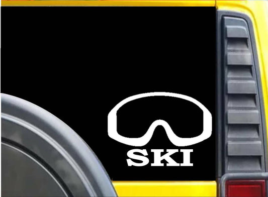 Ski Goggles Vinyl Decal – 8 Inch