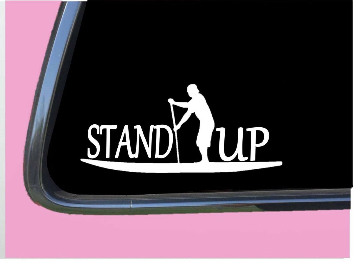Stand Up Paddle Board Boy Vinyl Decal – 8 Inch