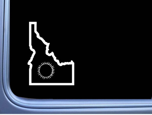 Idaho Eclipse Path of Totality Vinyl Decal – 8 Inch