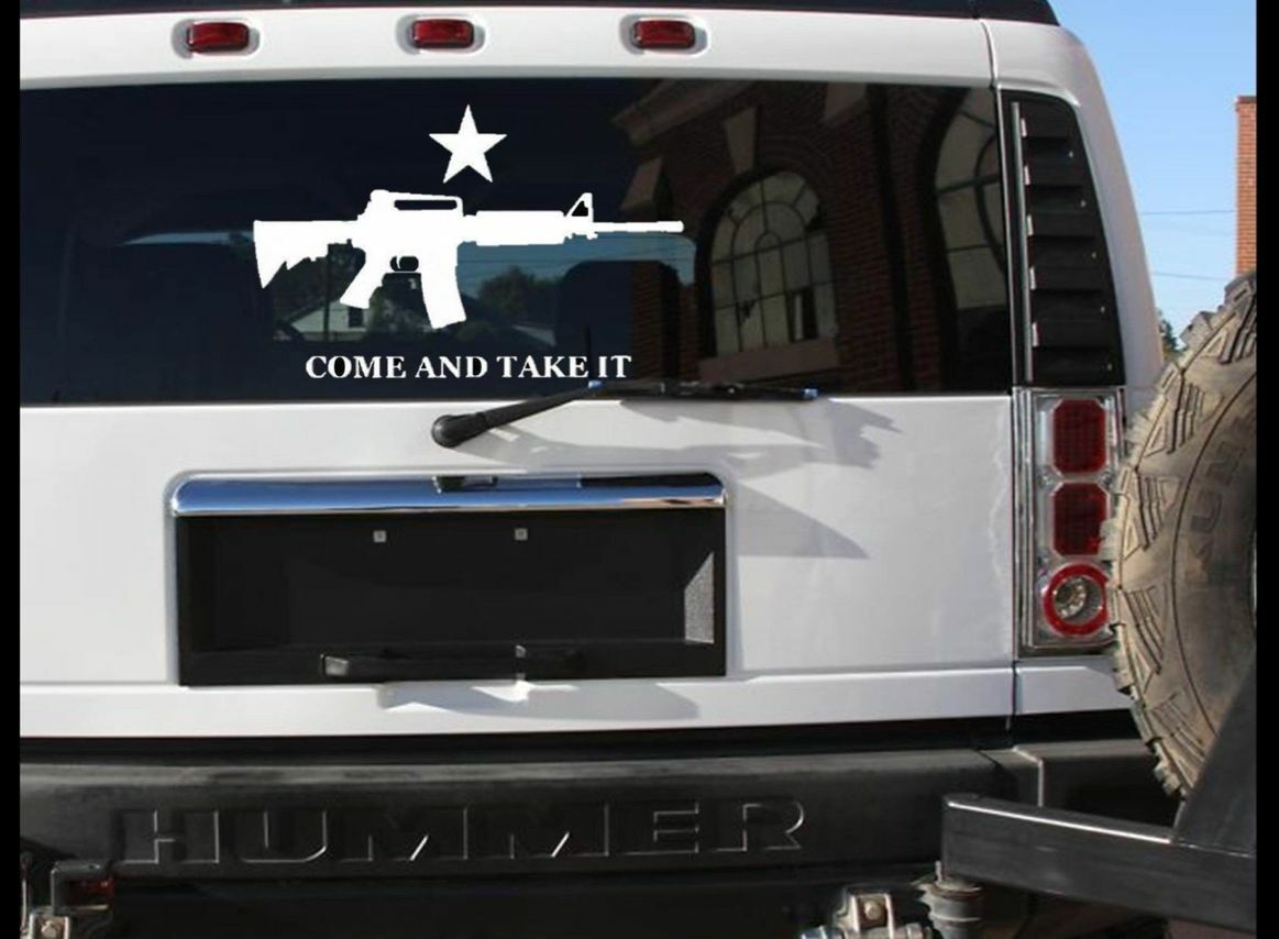 Large Come and Take It Assault Life Vinyl Decal