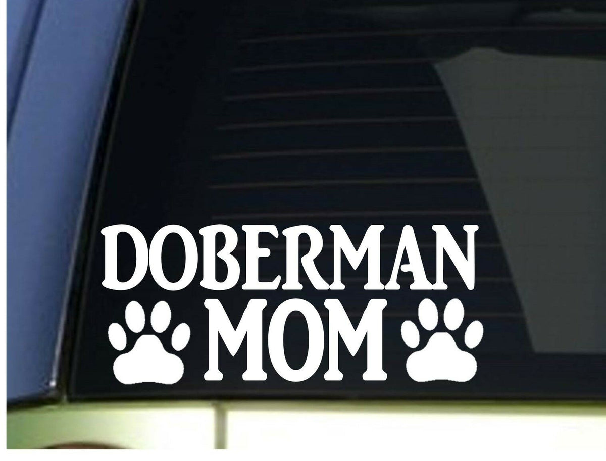 Doberman Mom Vinyl Decal – 8.5 Inch