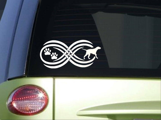 Tribal Pointer Infinity Vinyl Decal – 8.5 Inch