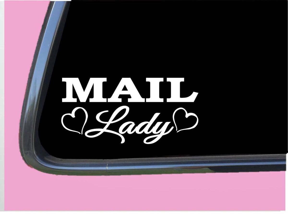 Mail Lady Vinyl Decal – 8 Inch