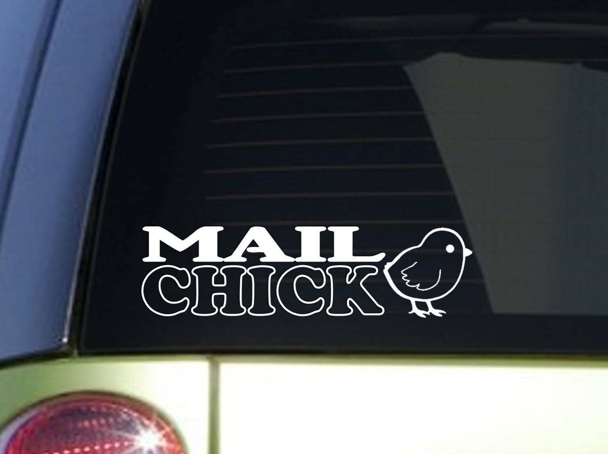 Mail Chick Wide Vinyl Decal – 8 Inch