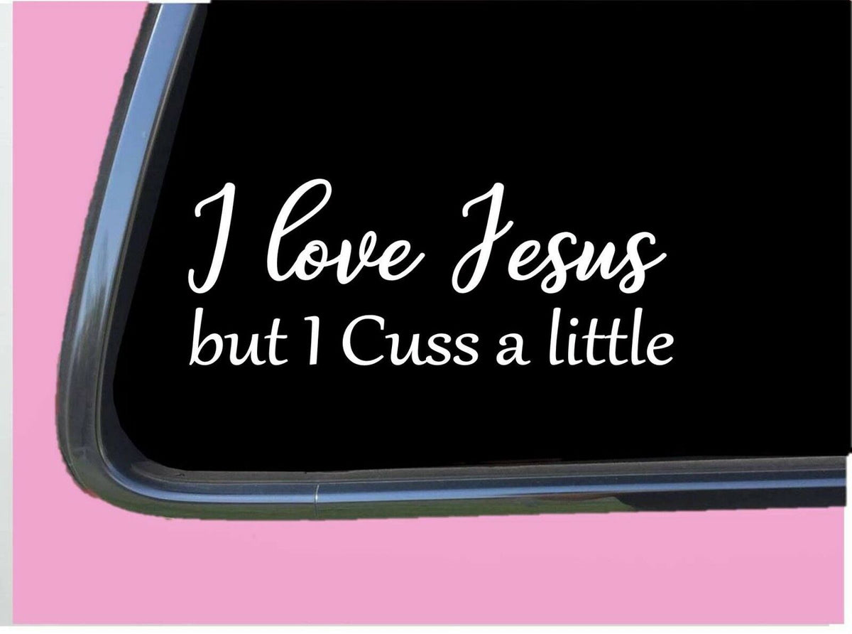 I Love Jesus Vinyl Decal – 8 Inch