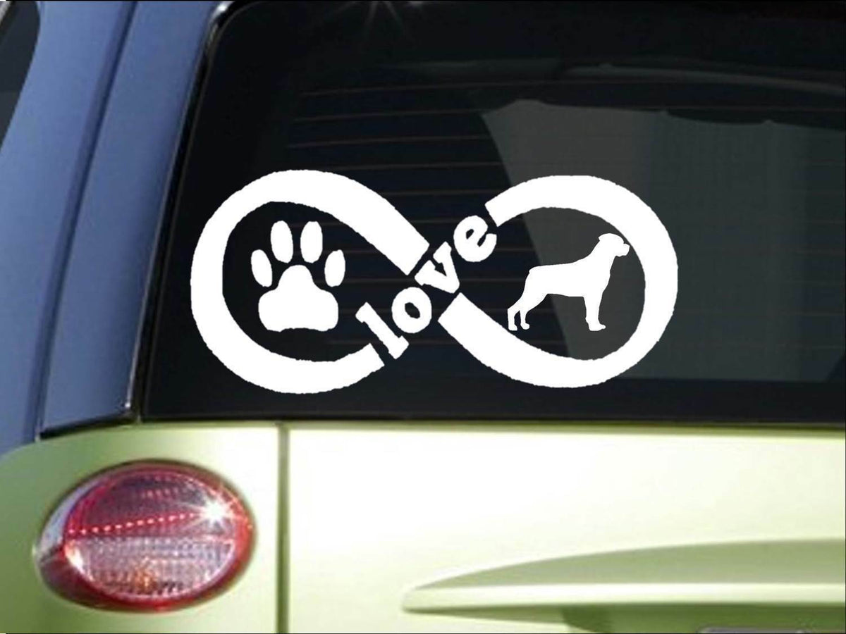 Rottweiler Infinity Vinyl Decal – 8.5 Inch