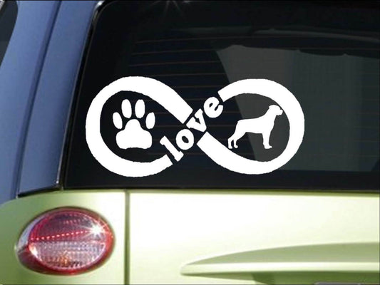 Rottweiler Infinity Vinyl Decal – 8.5 Inch