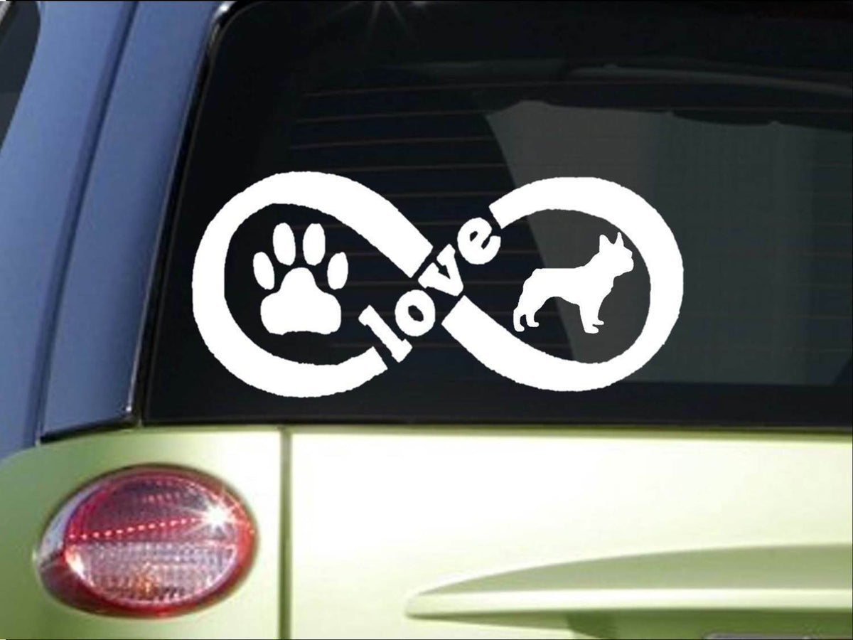 Frenchie French Bulldog Infinity Vinyl Decal – 8.5 Inch