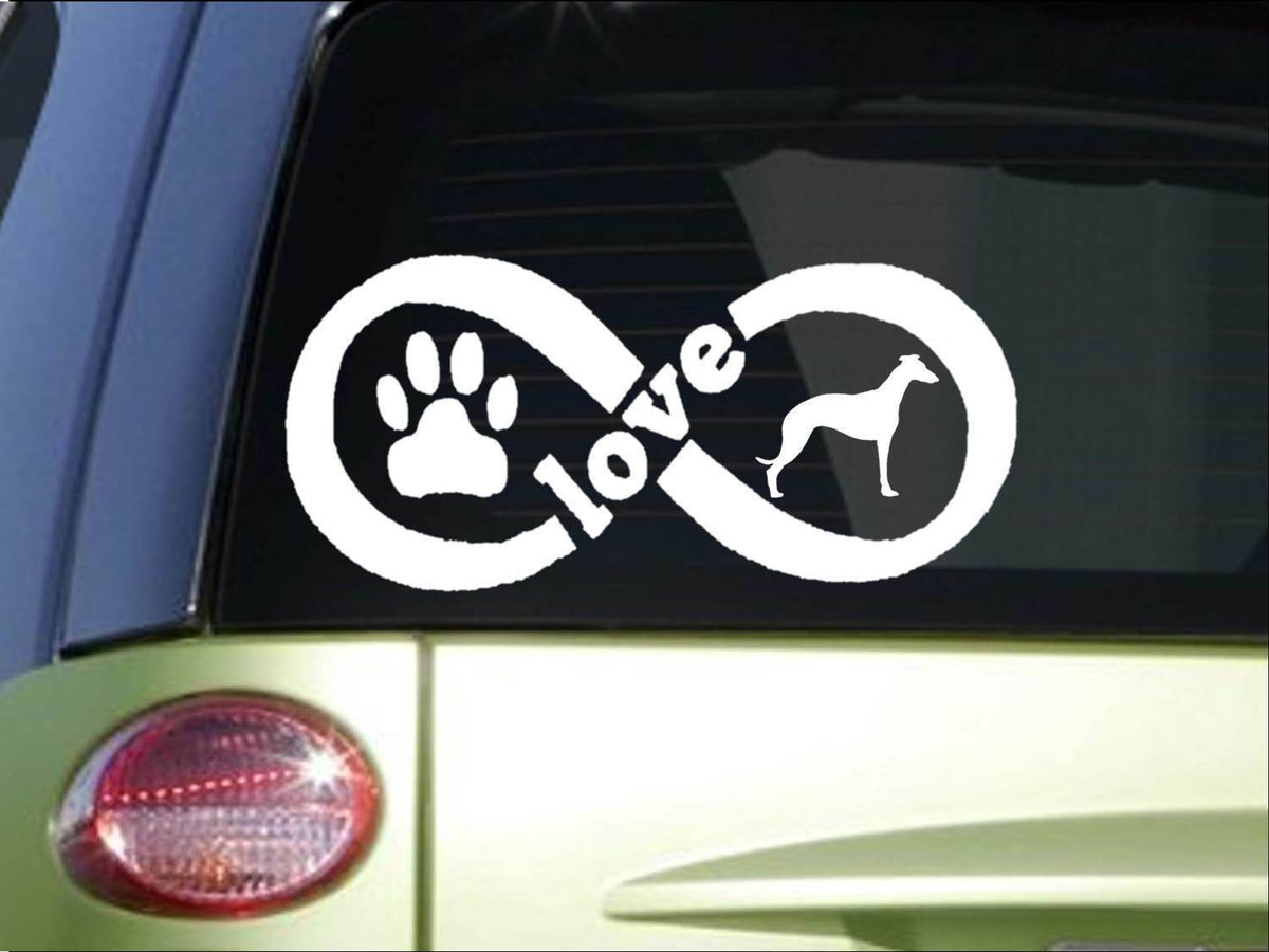 Whippet Infinity Vinyl Decal – 8.5 Inch
