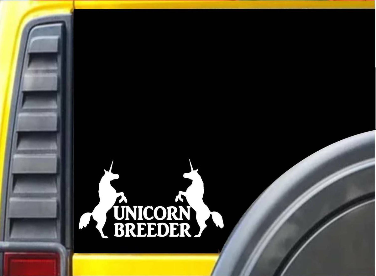 Unicorn Breeder Vinyl Decal – 8 Inch