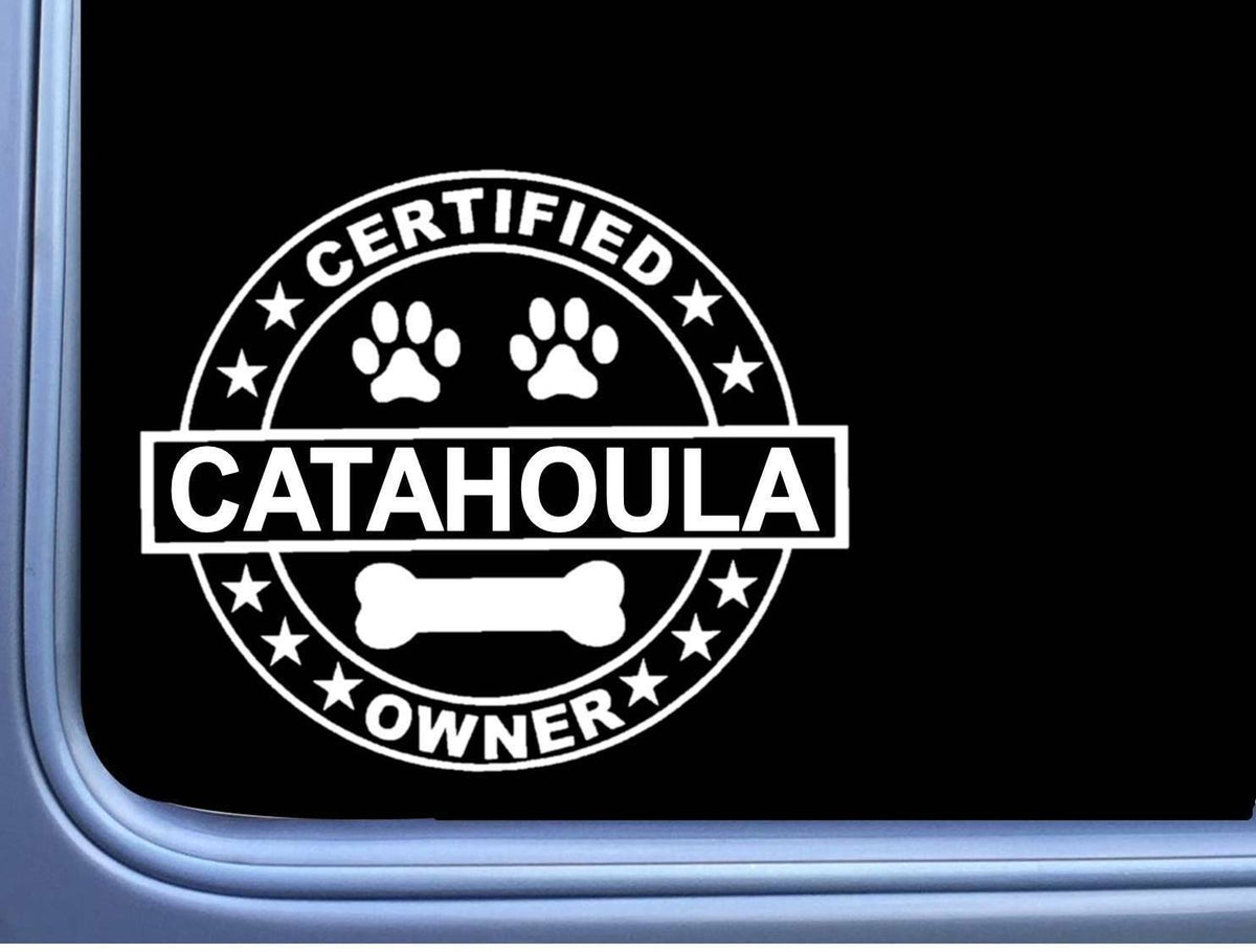 Certified Catahoula Dog Vinyl Decal – 6 Inch