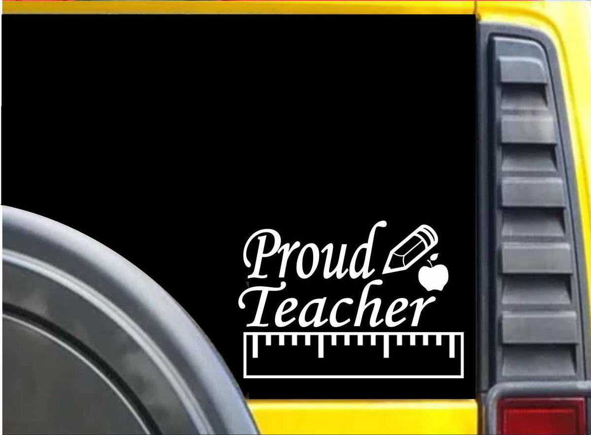 Proud Teacher Vinyl Decal – 8 Inch
