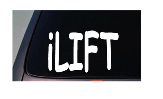 I Lift Vinyl Decal – 5 Inch