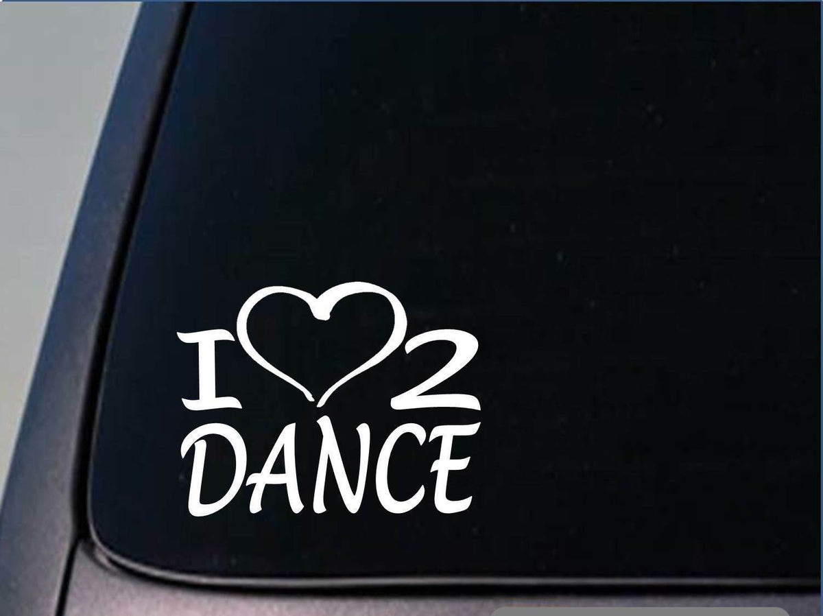 I Heart to Dance Vinyl Decal – 8 Inch