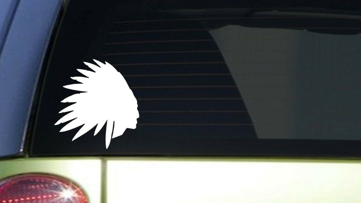 Indian Chief Vinyl Decal – 6 Inch