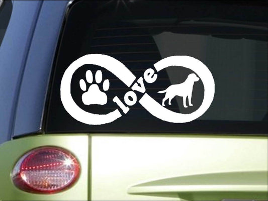 Labrador Retriever Infinity Vinyl Decal – 8.5 Inch