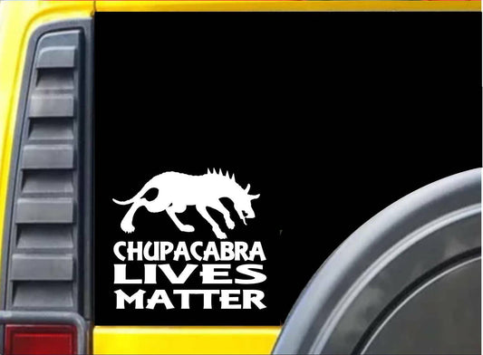 Chupacabra Lives Matter Vinyl Decal – 6 Inch