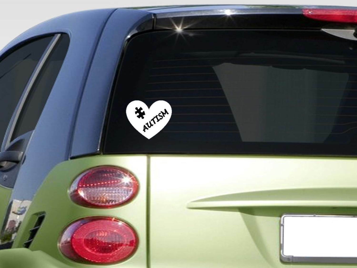 Autism Heart Puzzle Piece Vinyl Decal – 6 Inch
