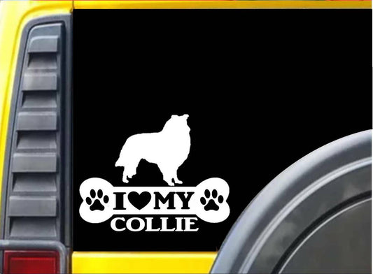 Collie Bone Vinyl Decal – 8 Inch