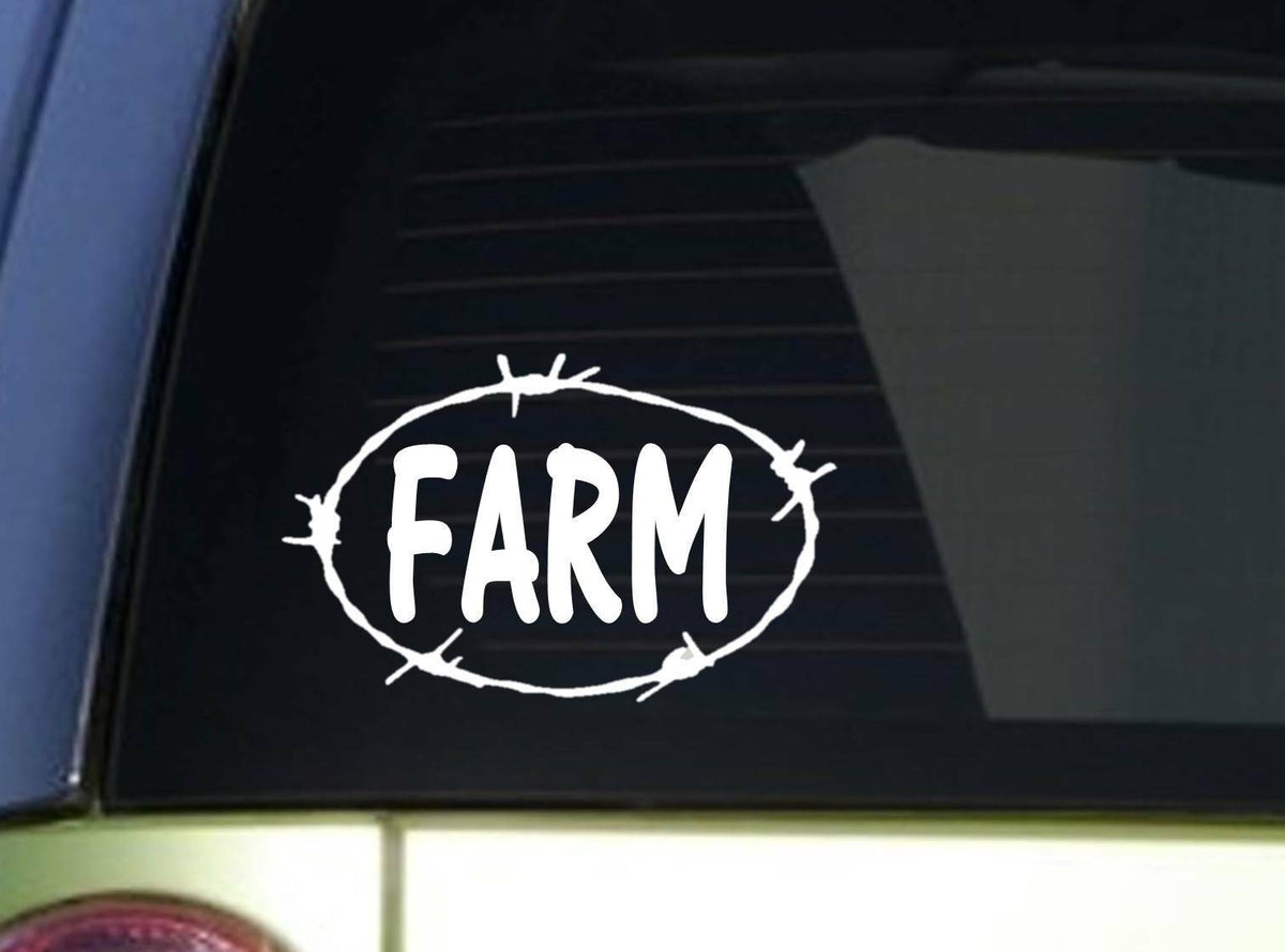 Farm Girl Wide Vinyl Decal – 8 Inch