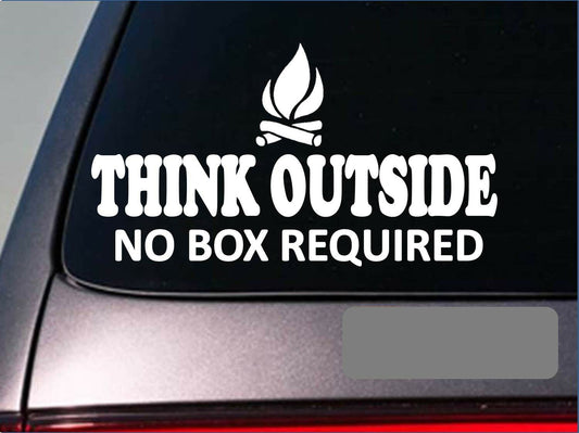 Think Outside Camping Vinyl Decal
