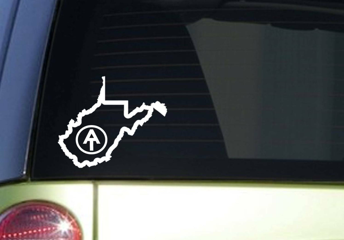 Appalachian Trail West Virginia Hiking Vinyl Decal – 6 Inch