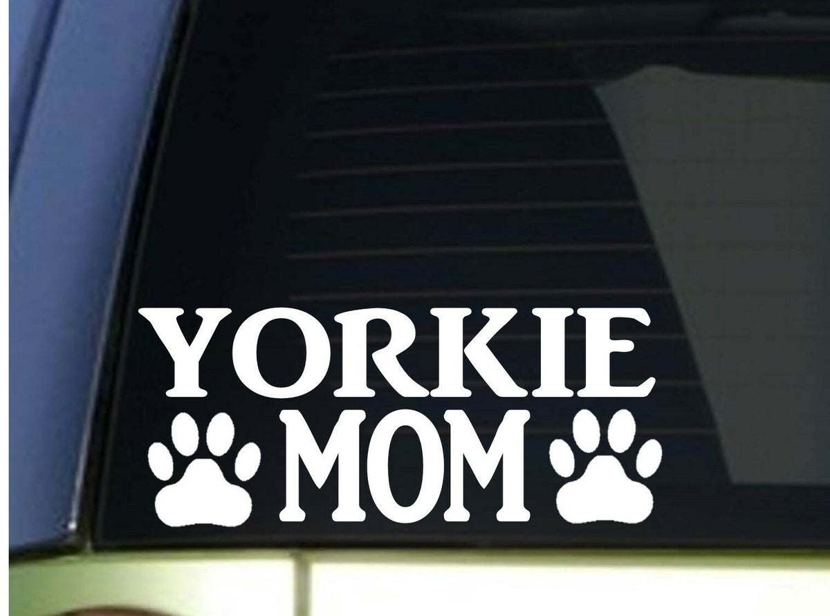 Yorkie Mom Vinyl Decal – 8.5 Inch