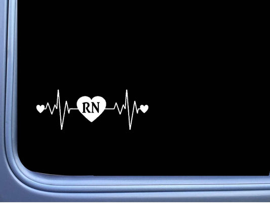 RN Lifeline Vinyl Decal – 8 Inch