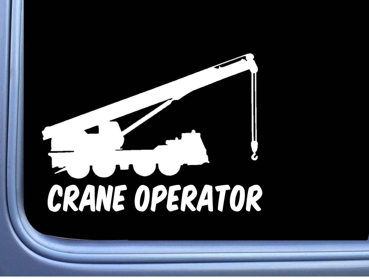 Crane Operator Vinyl Decal – 8 Inch