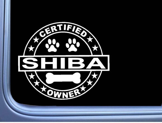 Certified Shiba Inu Dog Vinyl Decal – 6 Inch