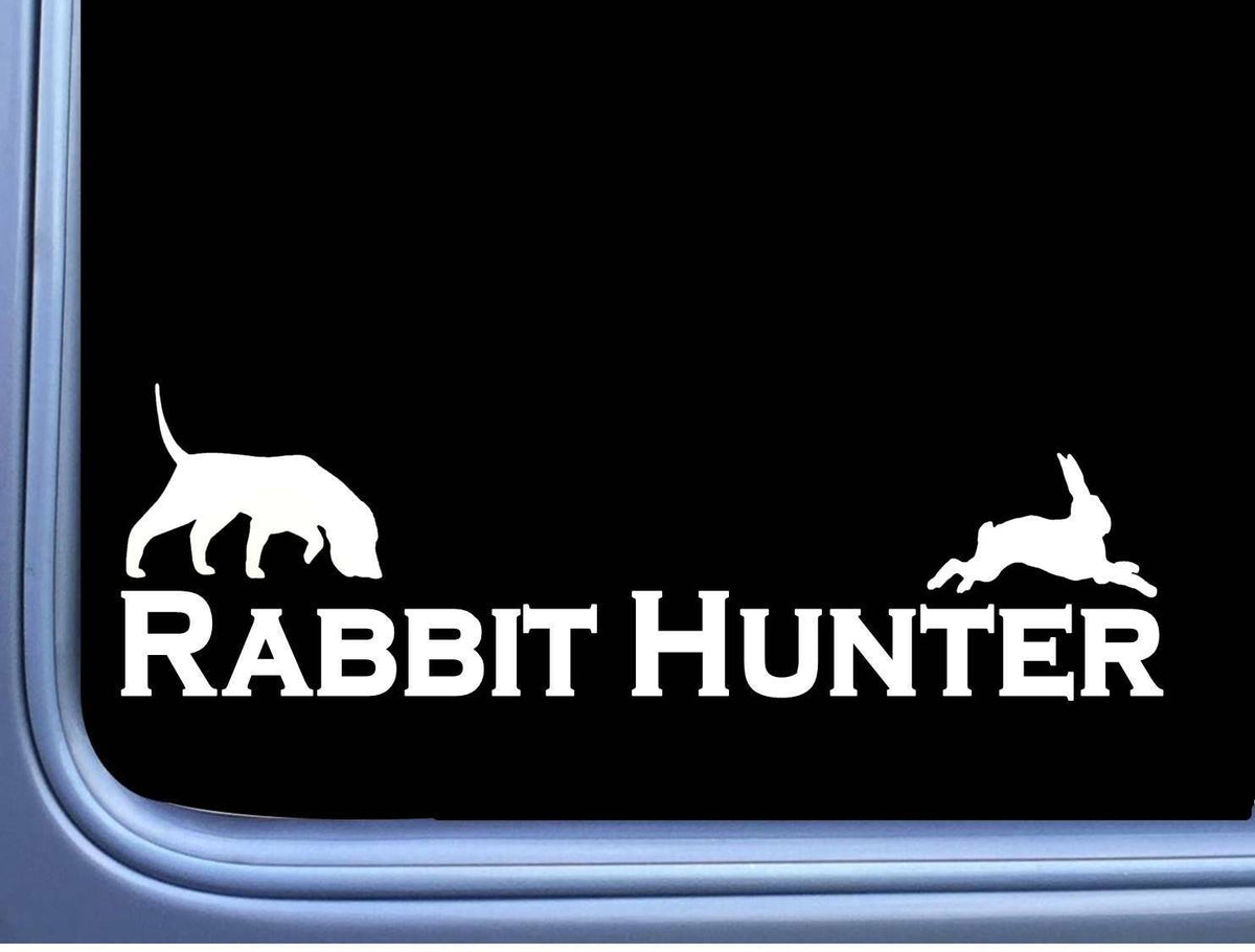 Rabbit Hunter Beagle Vinyl Decal – 8 Inch