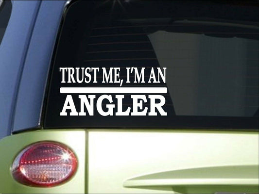 Trust Me Angler Vinyl Decal – 8 Inch
