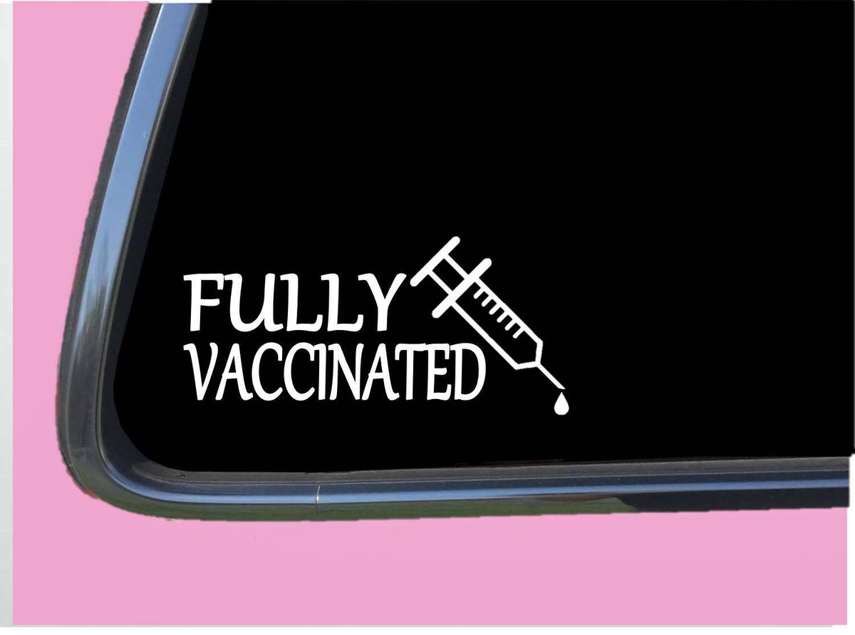 Fully Vaccinated Vinyl Decal – 8 Inch