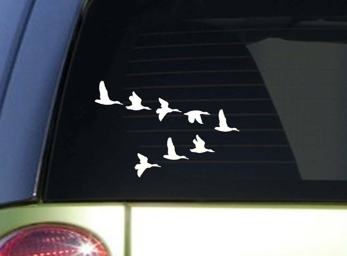 Flying Ducks V Formation Vinyl Decal – 8 Inch