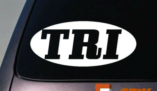 Tri Vinyl Decal – 6 Inch