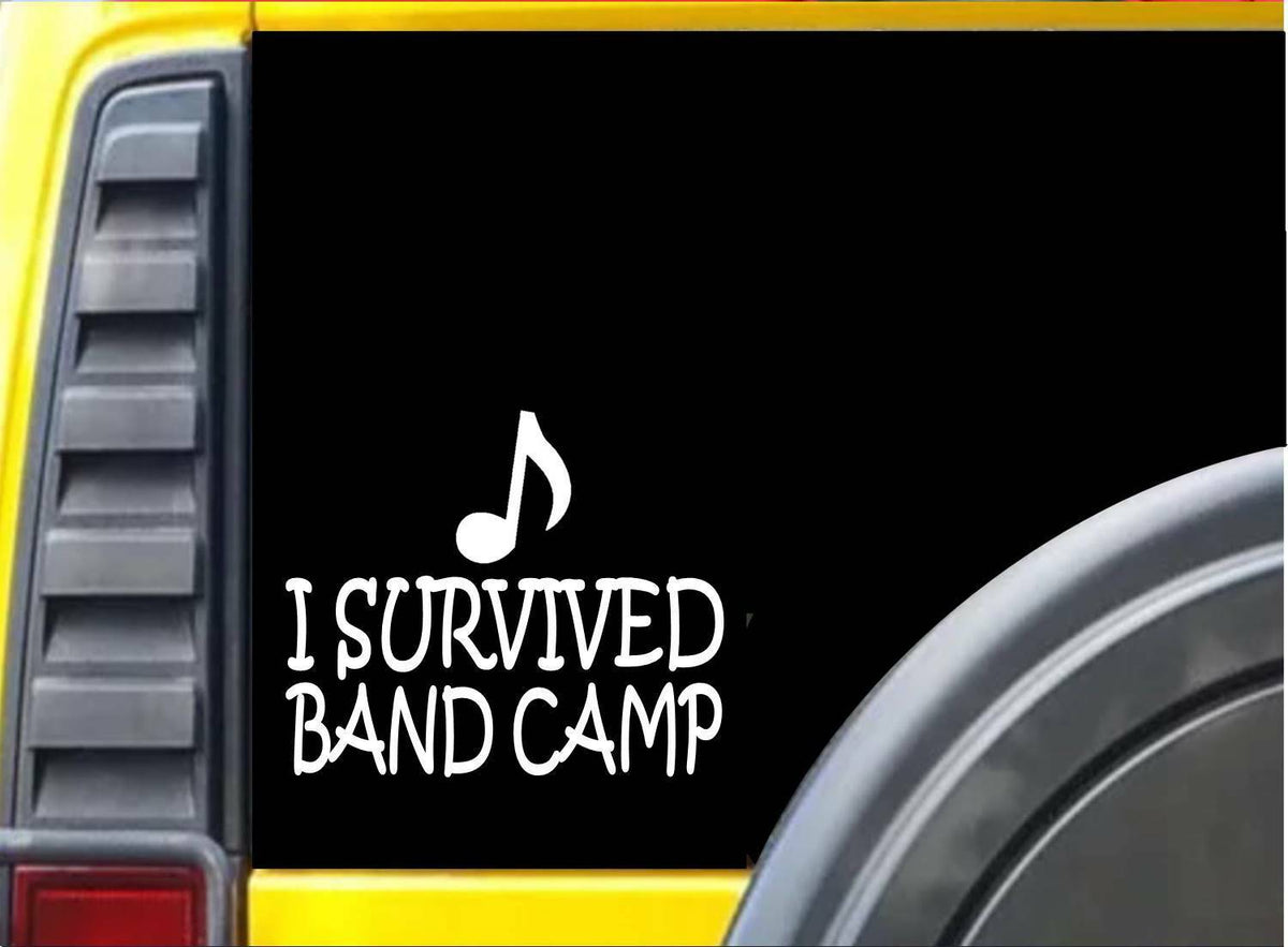 I Survived Band Camp Vinyl Decal – 6 Inch