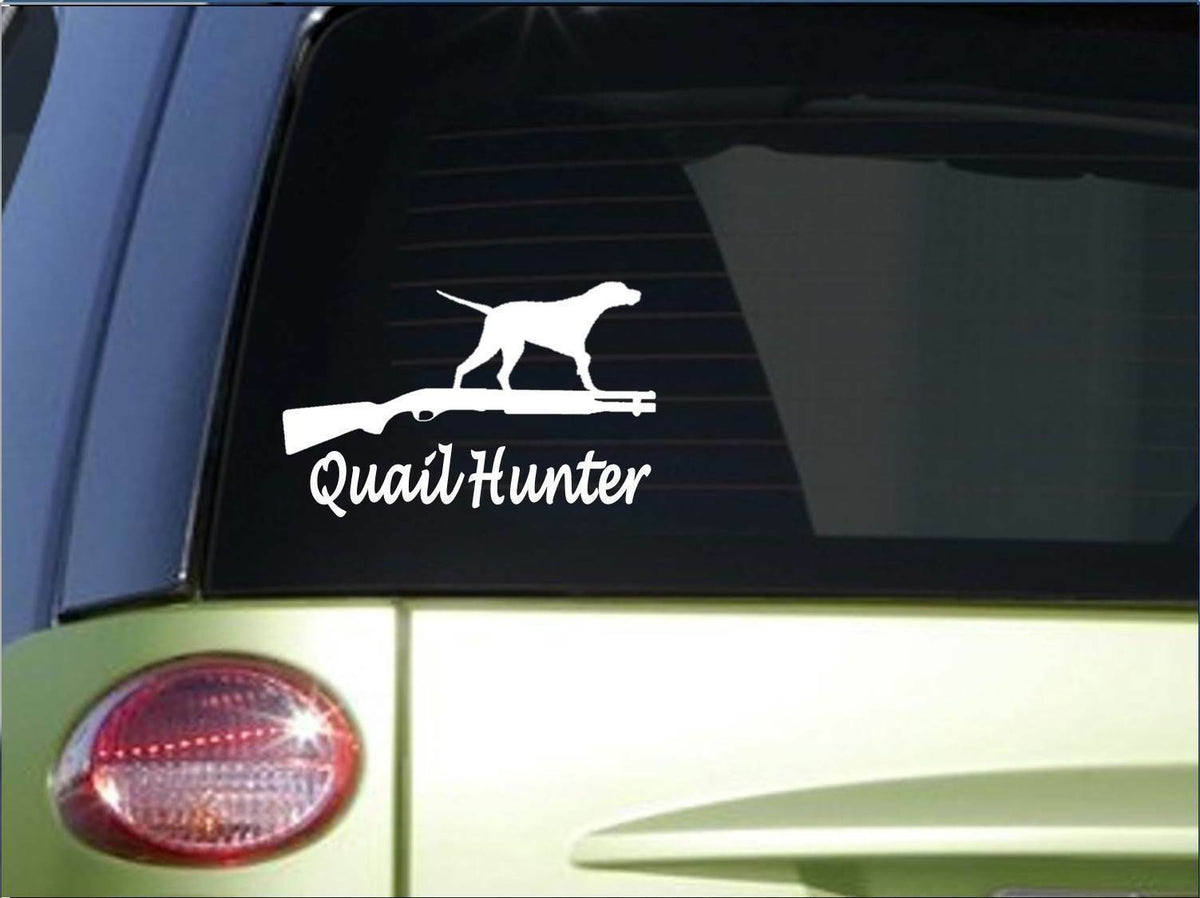 Quail Hunter Vinyl Decal – 8 Inch