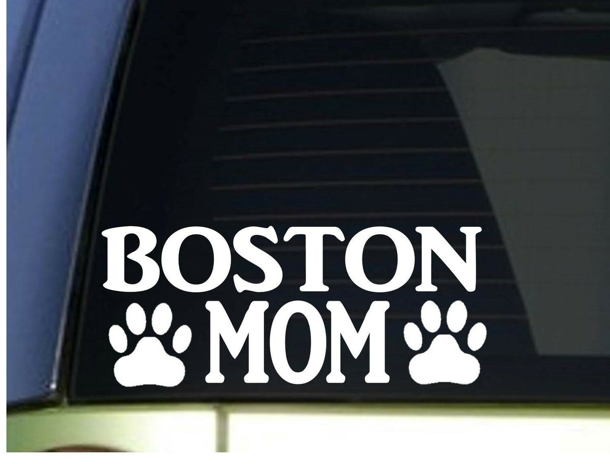 Boston Terrier Mom Vinyl Decal – 8.5 Inch