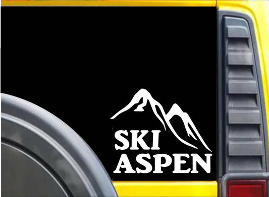 Ski Aspen Vinyl Decal – 6 Inch