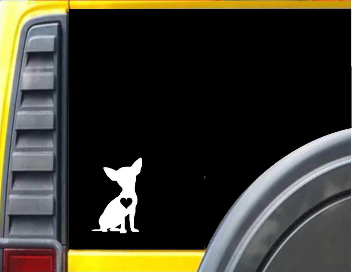 Chihuahua Little Heart Vinyl Decal – 6 Inch