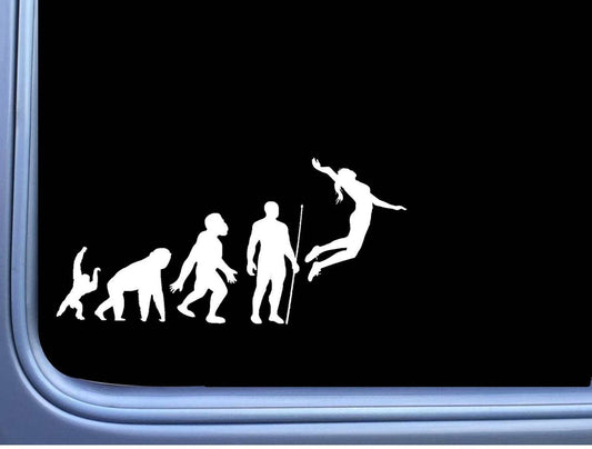 Volleyball Evolution Vinyl Decal – 8 Inch