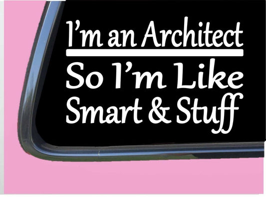 Architect Smart Stuff Vinyl Decal – 8 Inch