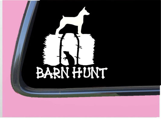 Rat Terrier Barn Hunt Vinyl Decal – 6 Inch