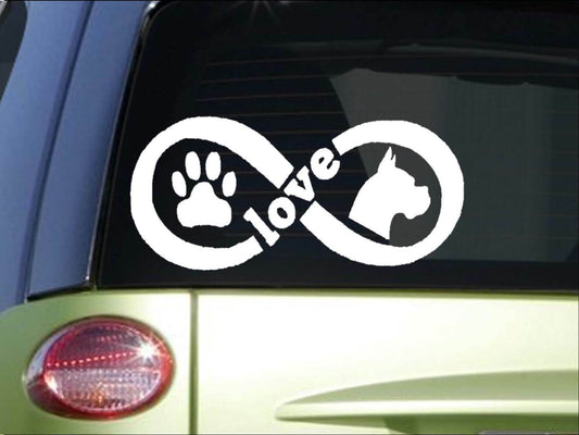 Boxer Infinity Vinyl Decal – 8.5 Inch