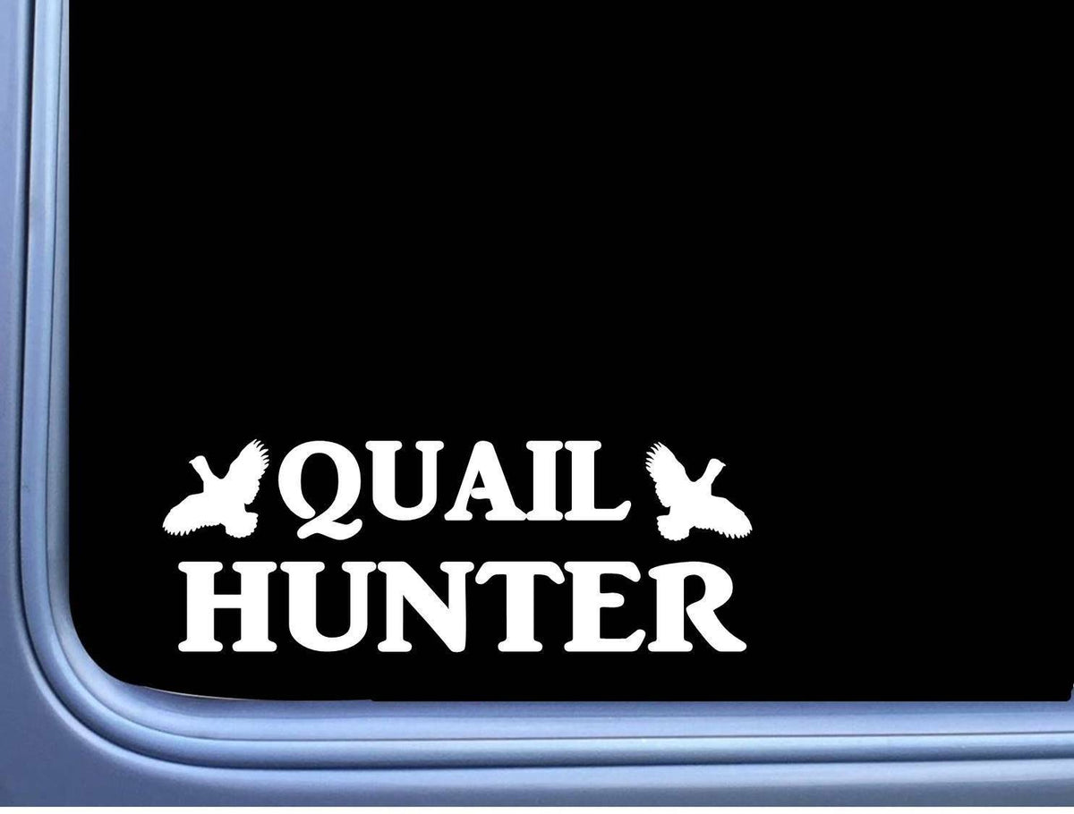 Quail Hunter Dog Vinyl Decal – 8 Inch