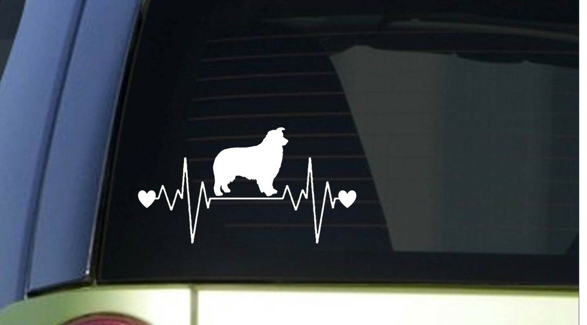 Aussie Heartbeat Lifeline Wide Vinyl Decal – 8 Inch