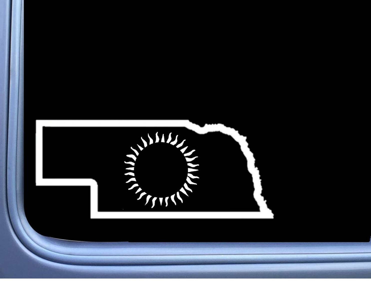 Nebraska Eclipse Path of Totality Vinyl Decal – 8 Inch